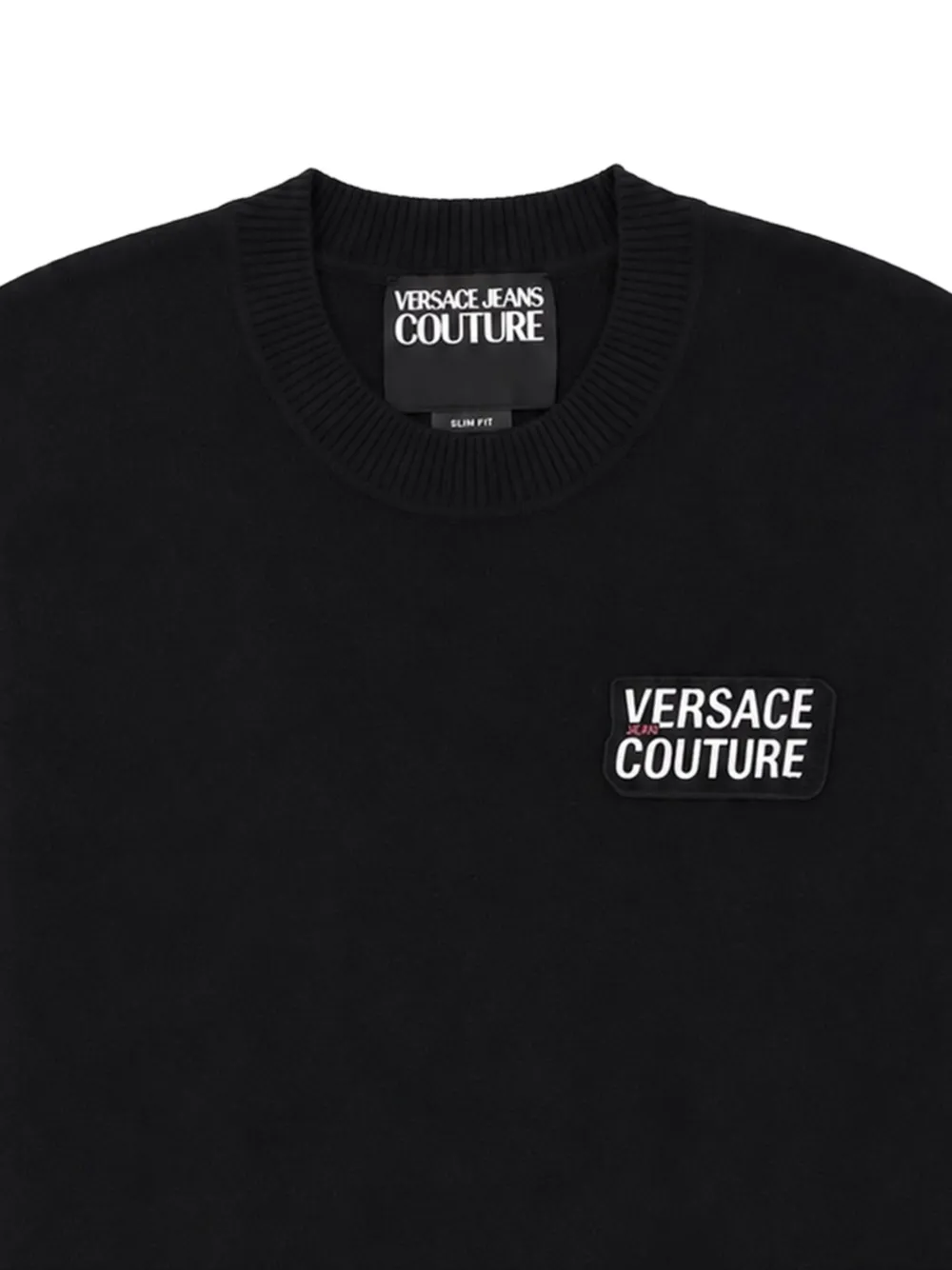 Versace Jeans Couture Trui met logopatch Zwart
