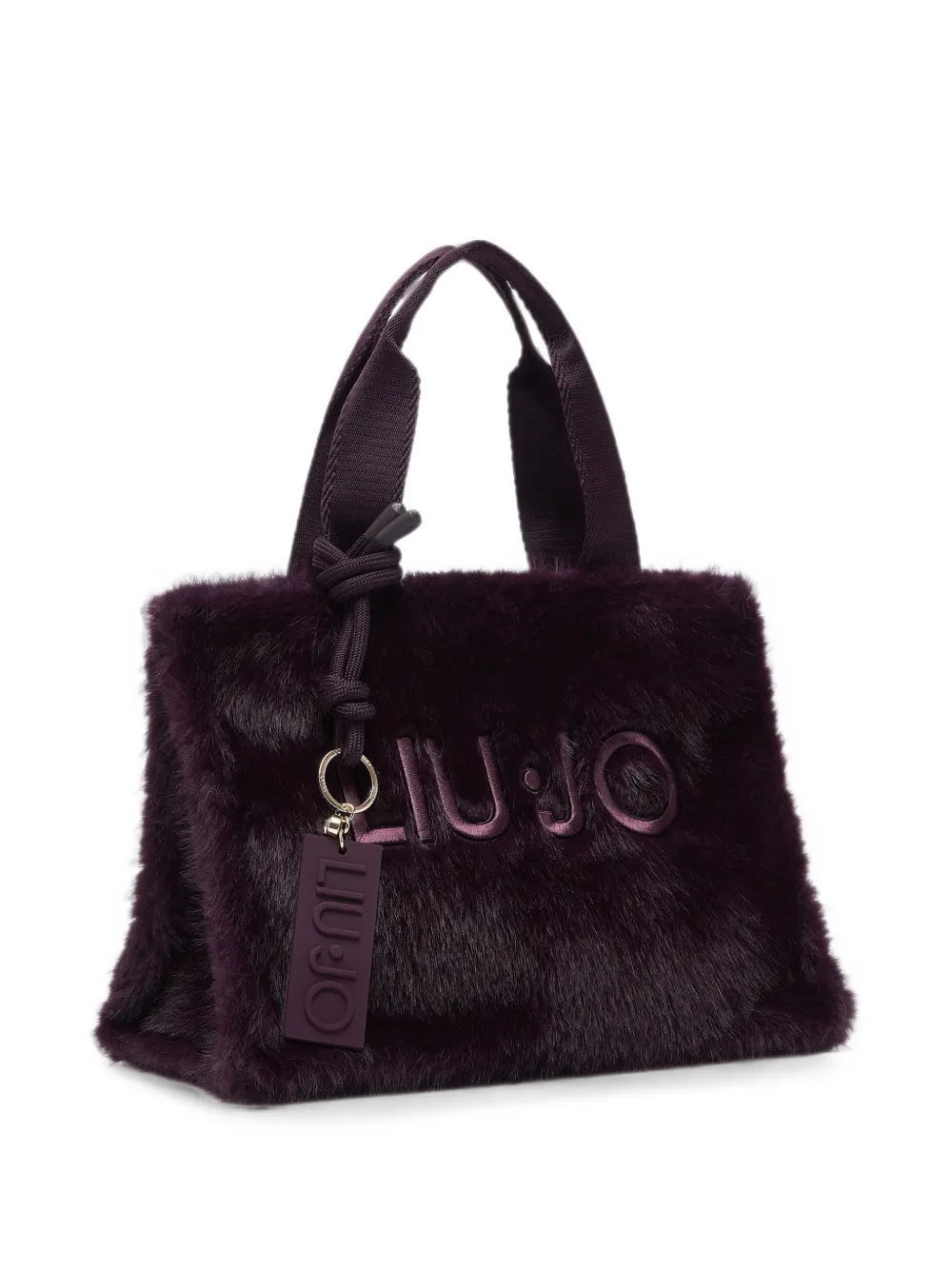 LIU JO Kleine teddy shopper Paars