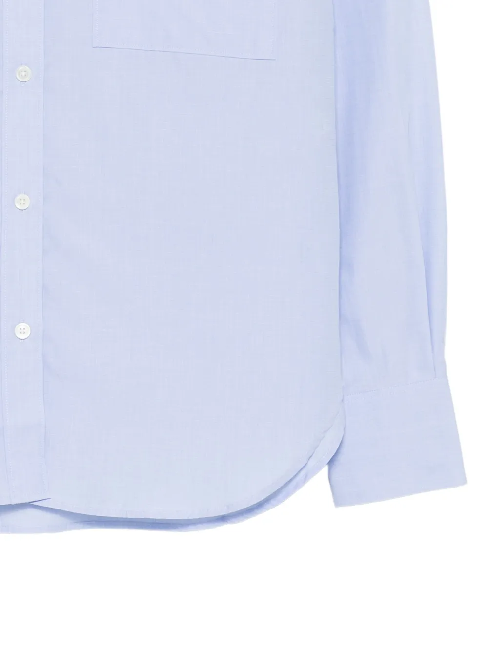 Closed Blouse met borstzak Blauw