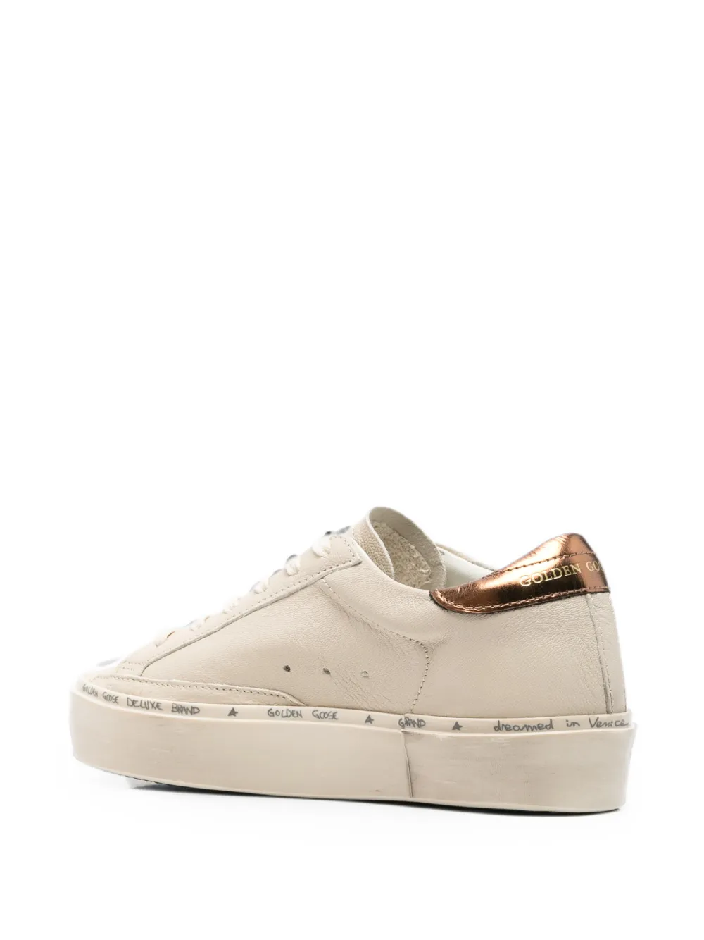 Golden Goose Hi Star leopard-print sneakers Beige