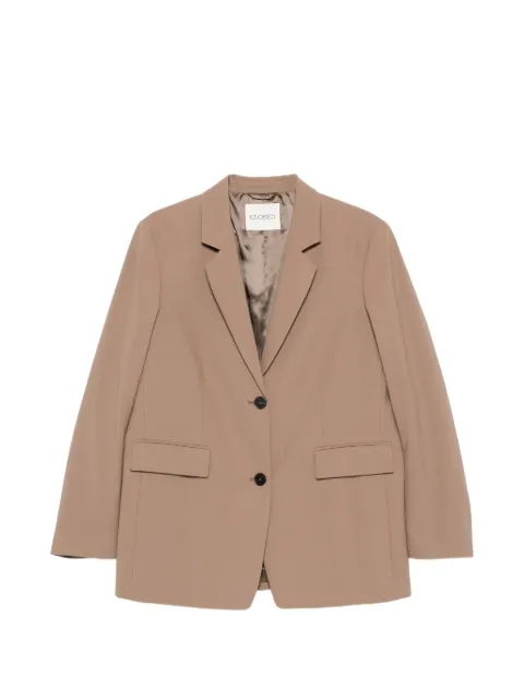 Closed single-breasted notched-lapels blazer