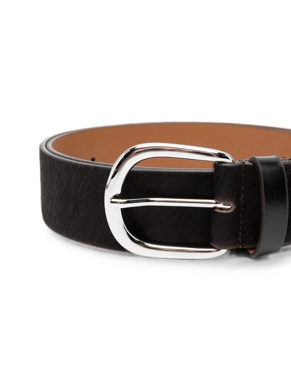Alysi Leren riem Zwart