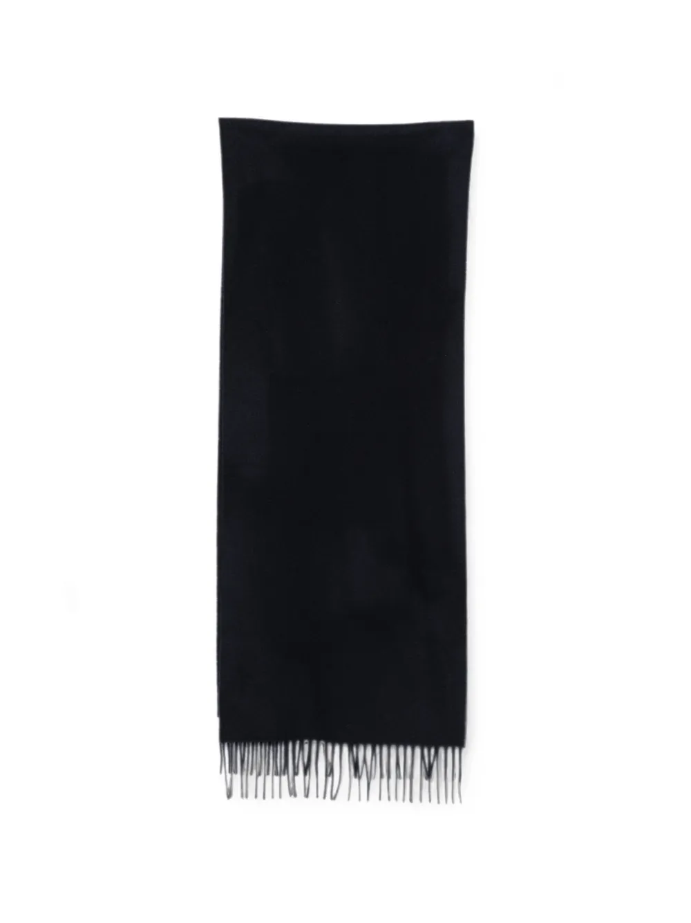 Closed fringed-edge scarf - Blu