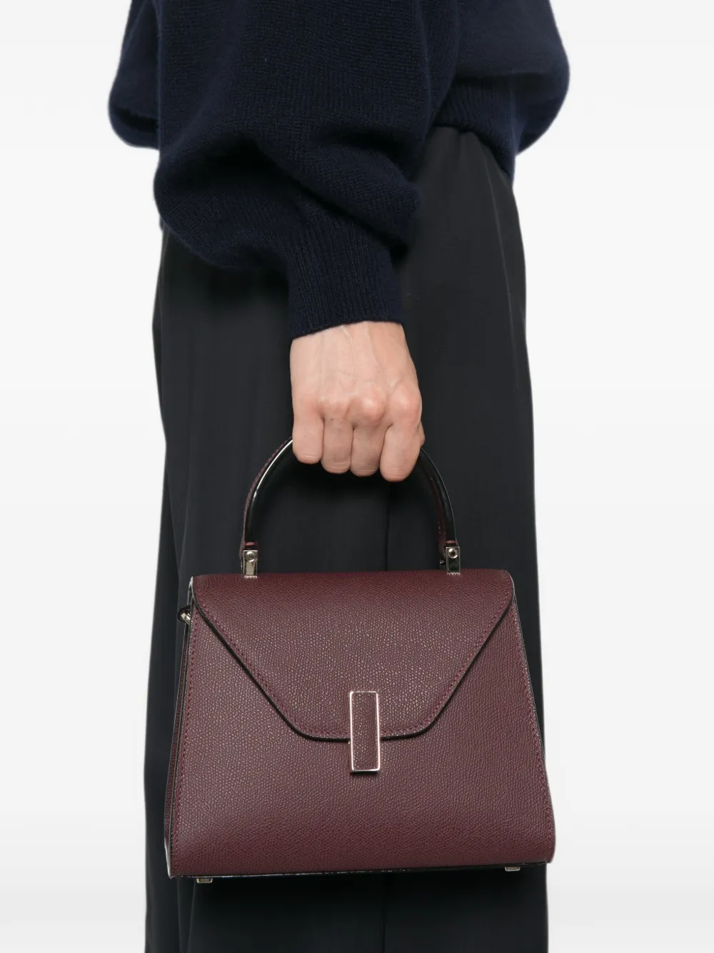 Valextra Iside leren clutch Rood