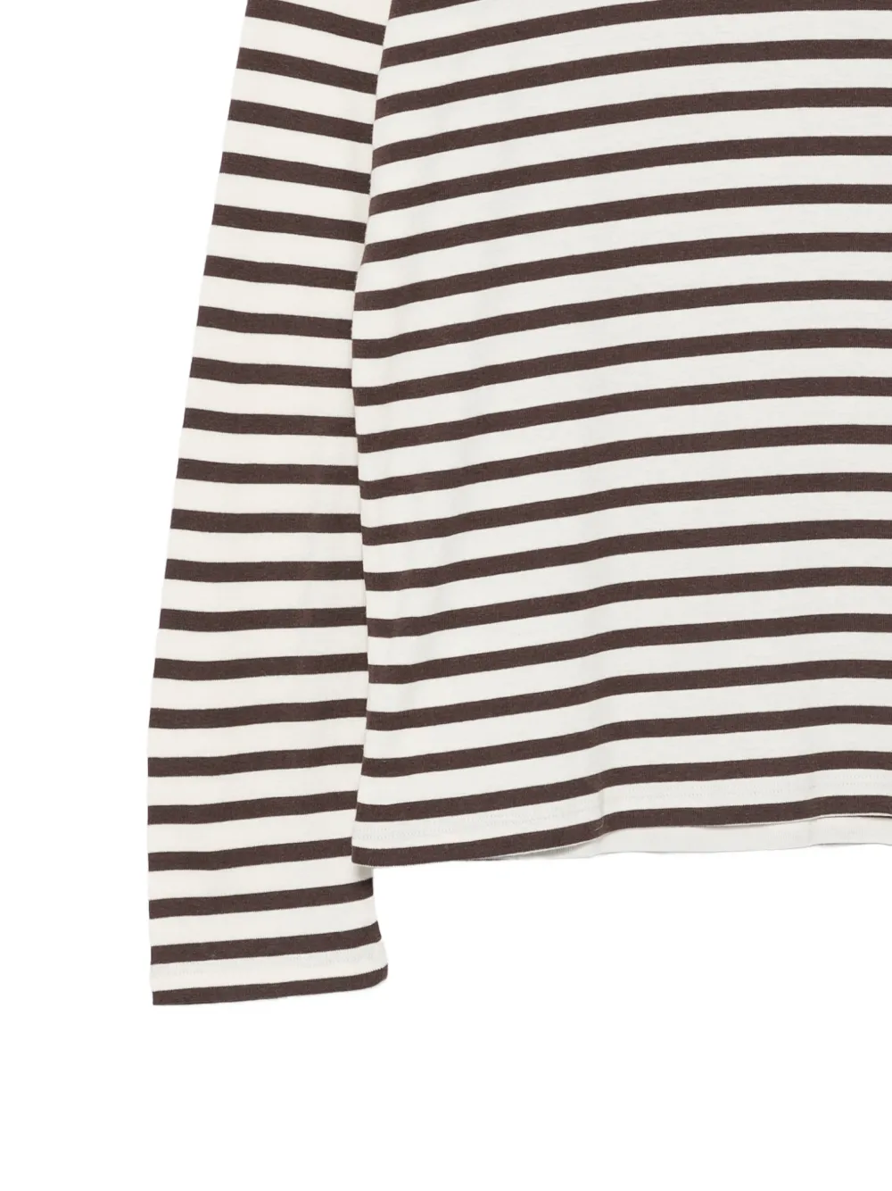 Closed T-shirt met lange mouwen Bruin