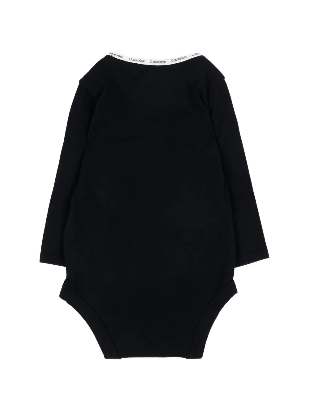 Calvin Klein Kids Romperset met logo-afwerking Zwart