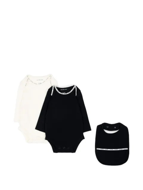 Calvin Klein Kids logo-trim babywear set