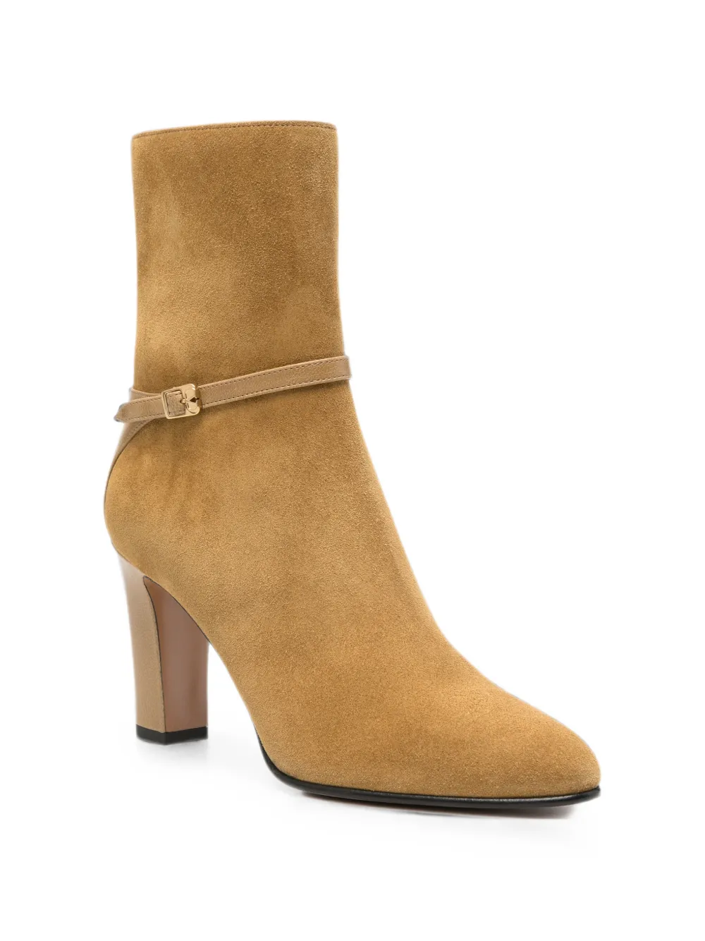 Valentino Garavani VLogo buckle-strap boots Bruin