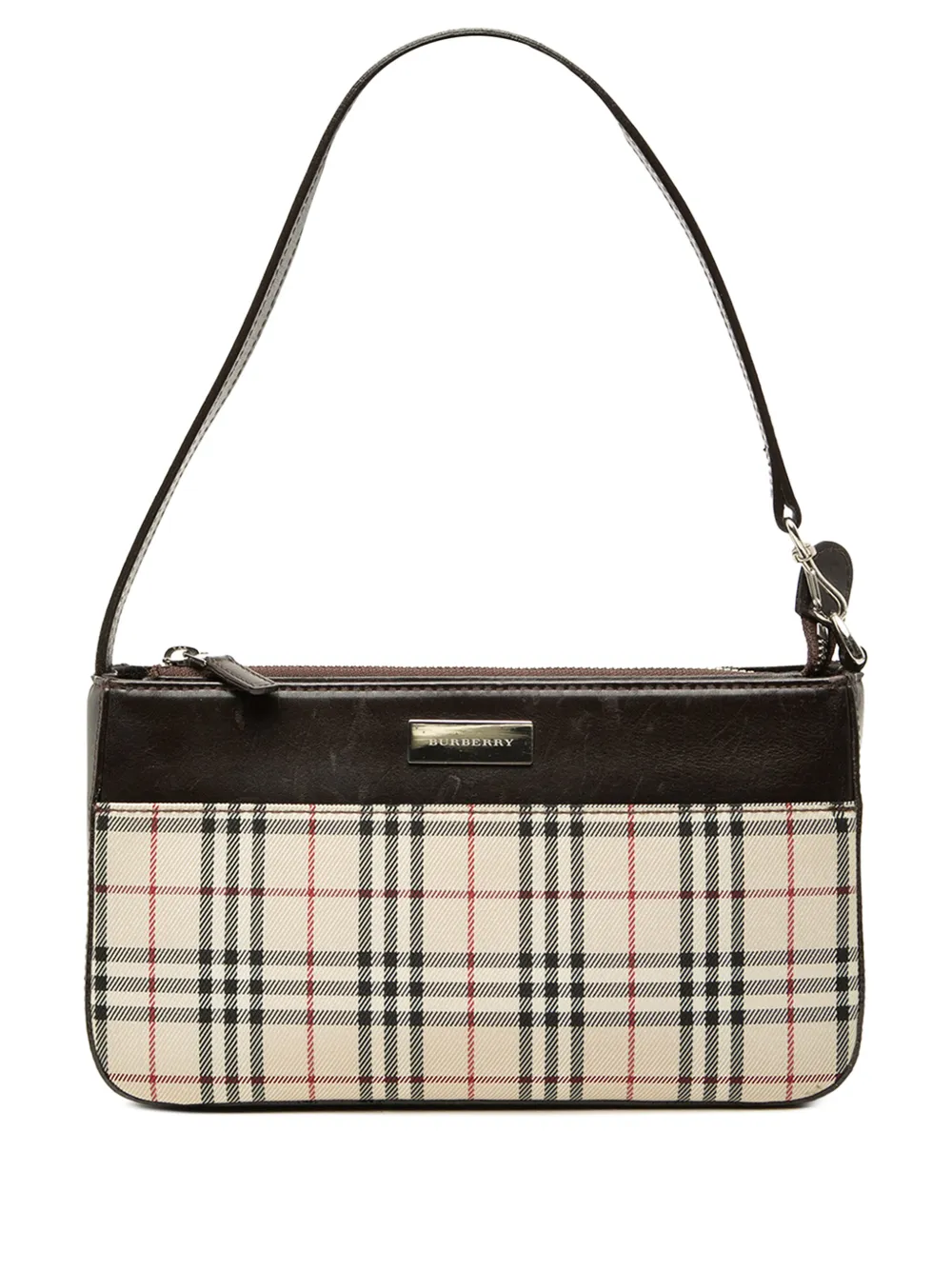 Burberry Pre-Owned 2000-2017 House Check Canvas shoulder bag - Neutrals