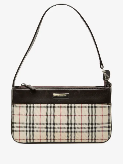 Burberry Pre-Owned bolsa de hombro de lona House Check 2000-2017
