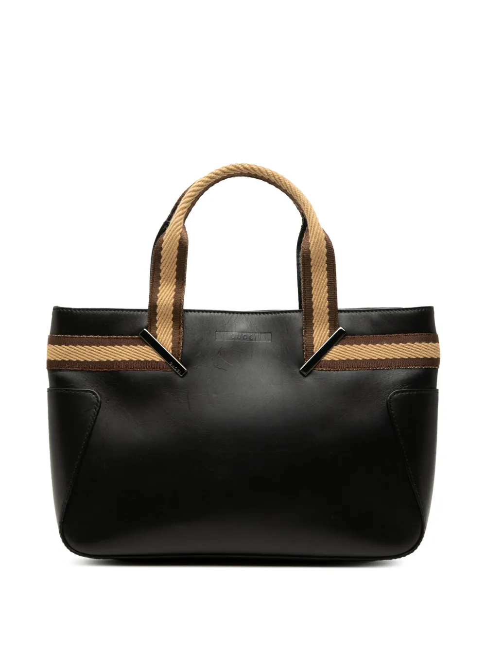 Gucci Pre-Owned 2000-2015 Calfskin Web handbag - Schwarz
