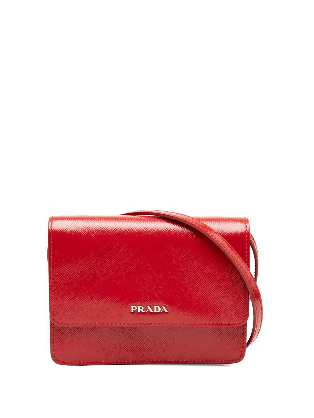 Prada Pre-Owned 2010-2026 Saffiano Vernice crossbody bag - Rot
