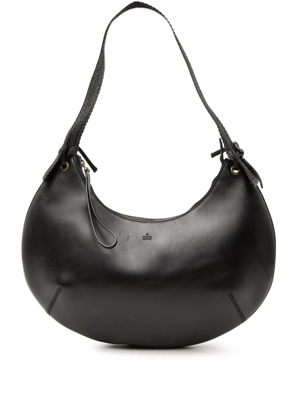 Gucci Pre-Owned Borsa passepartout Crescent Half Moon in pelle di vitello 2000-2015 - Nero