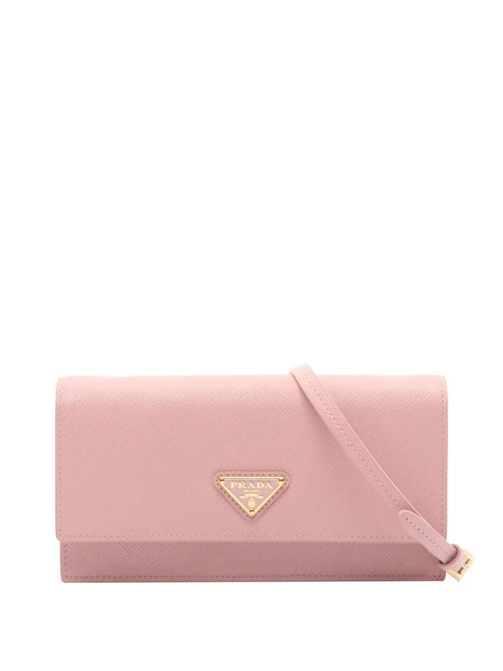 Prada Pre-Owned 2010-2026 Saffiano Clutch on Strap crossbody bag - Pink