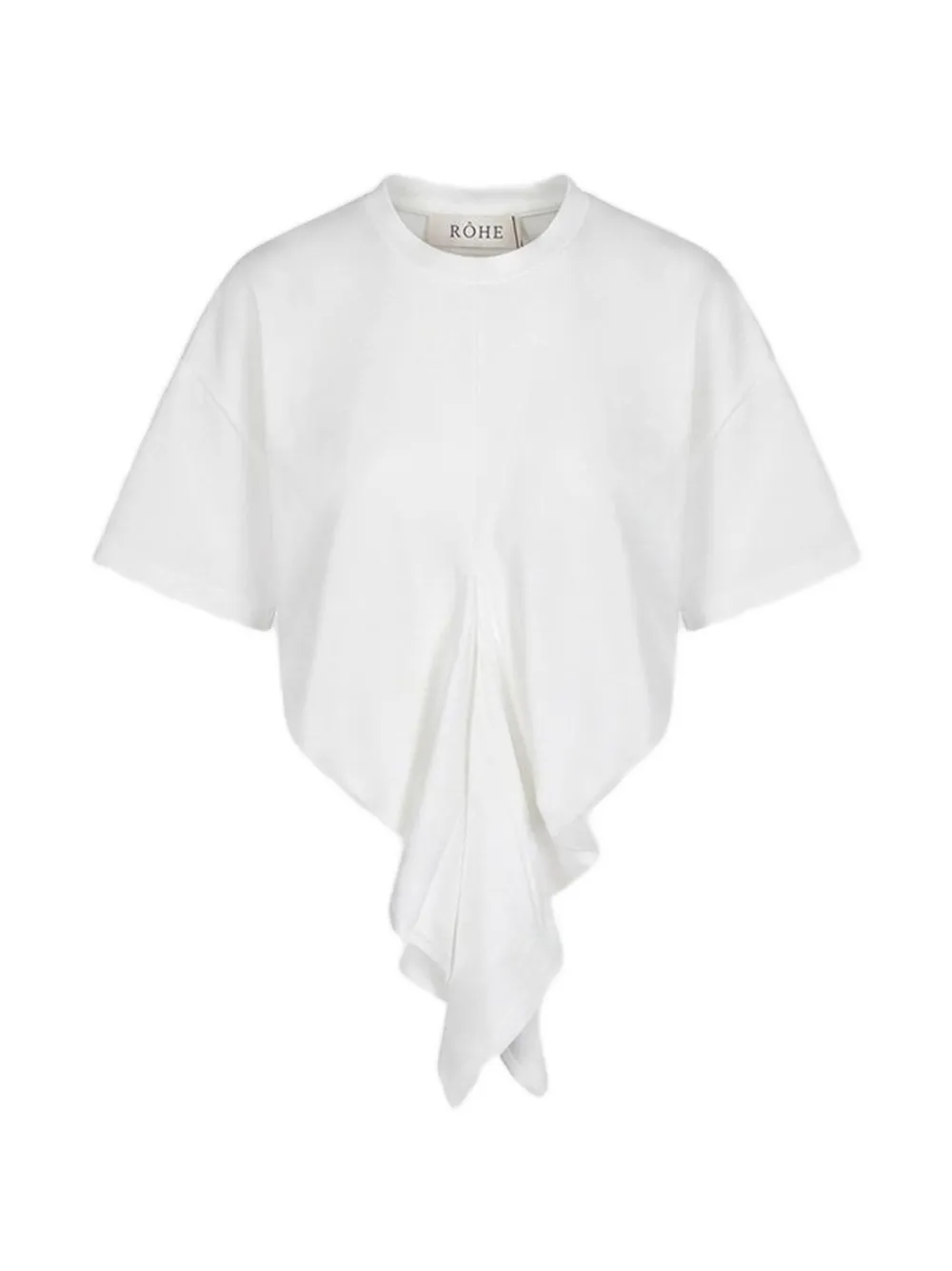 Róhe draped seam-detail T-shirt
