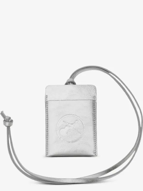 A.P.C. metallic leather card holder