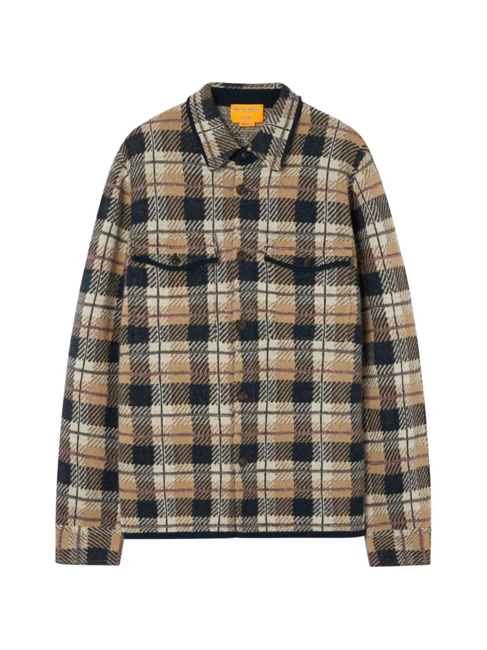 Guest In Residence check cashmere shirt