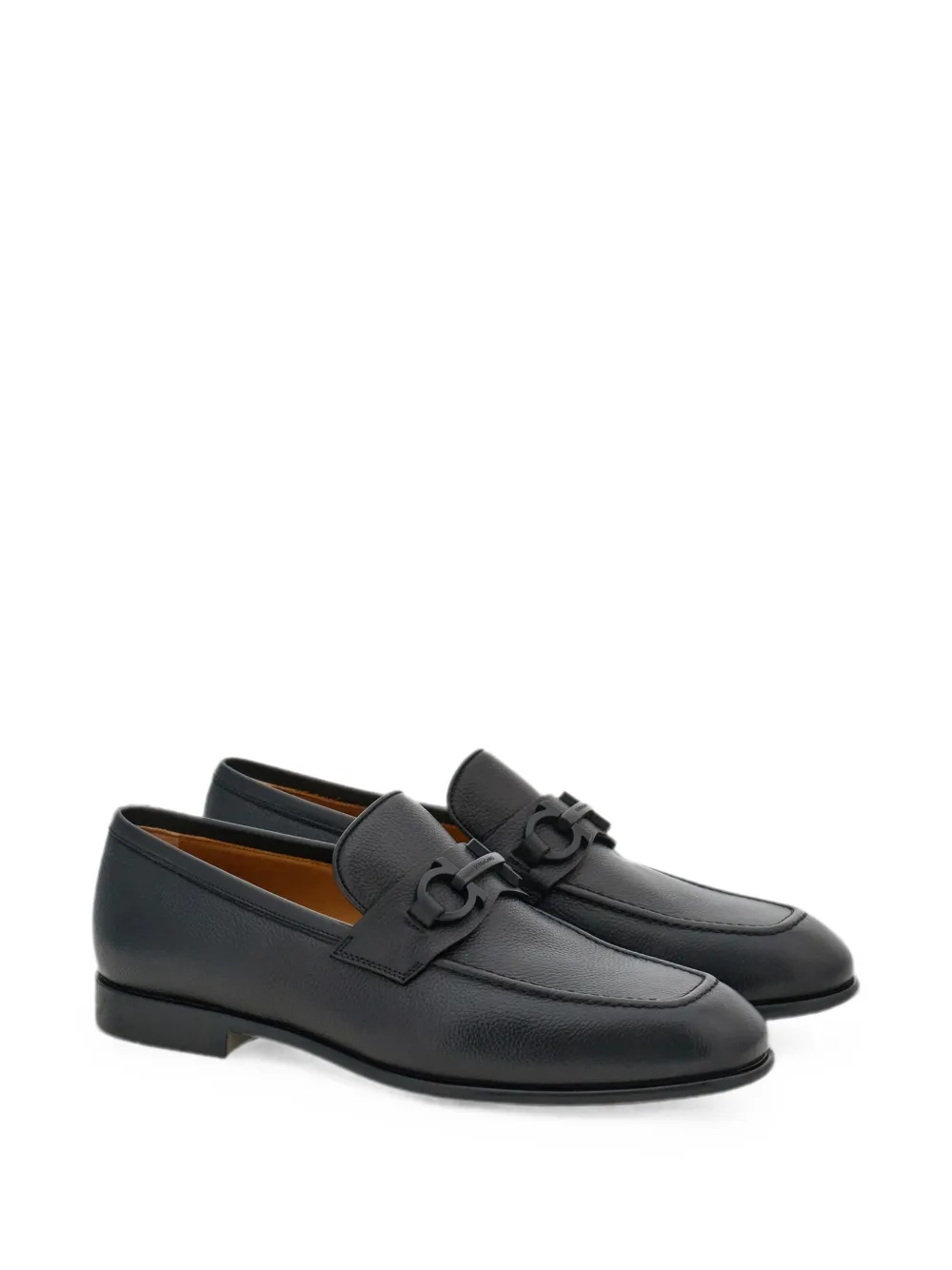 Ferragamo leather loafers Zwart