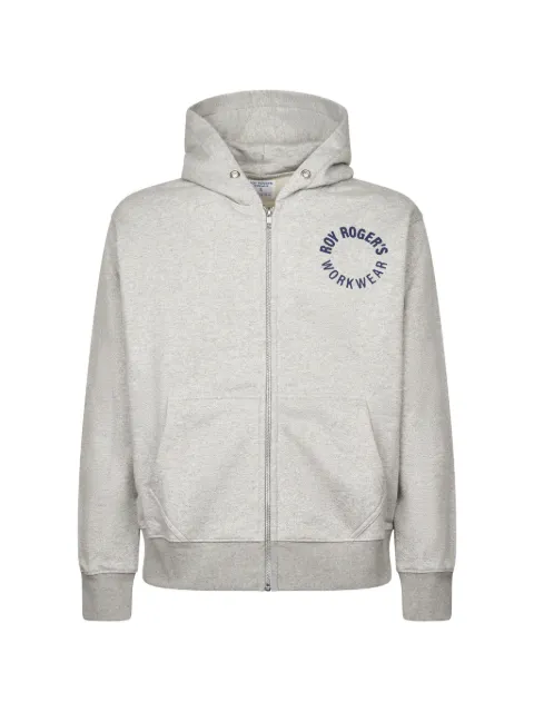 Roy Rogers logo-print zip-up hoodie