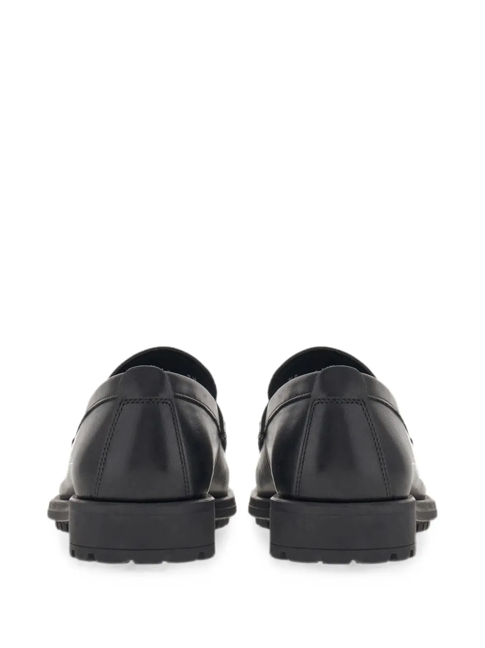 Ferragamo Gancini lug-sole loafers Zwart