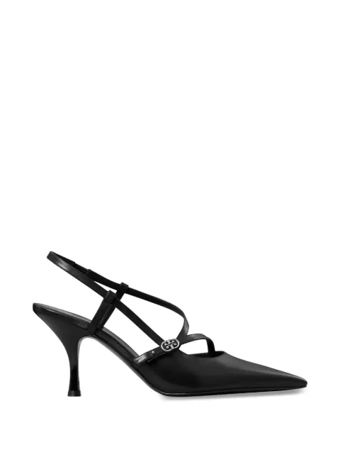 Tory Burch Double T logo-plaque strappy pumps