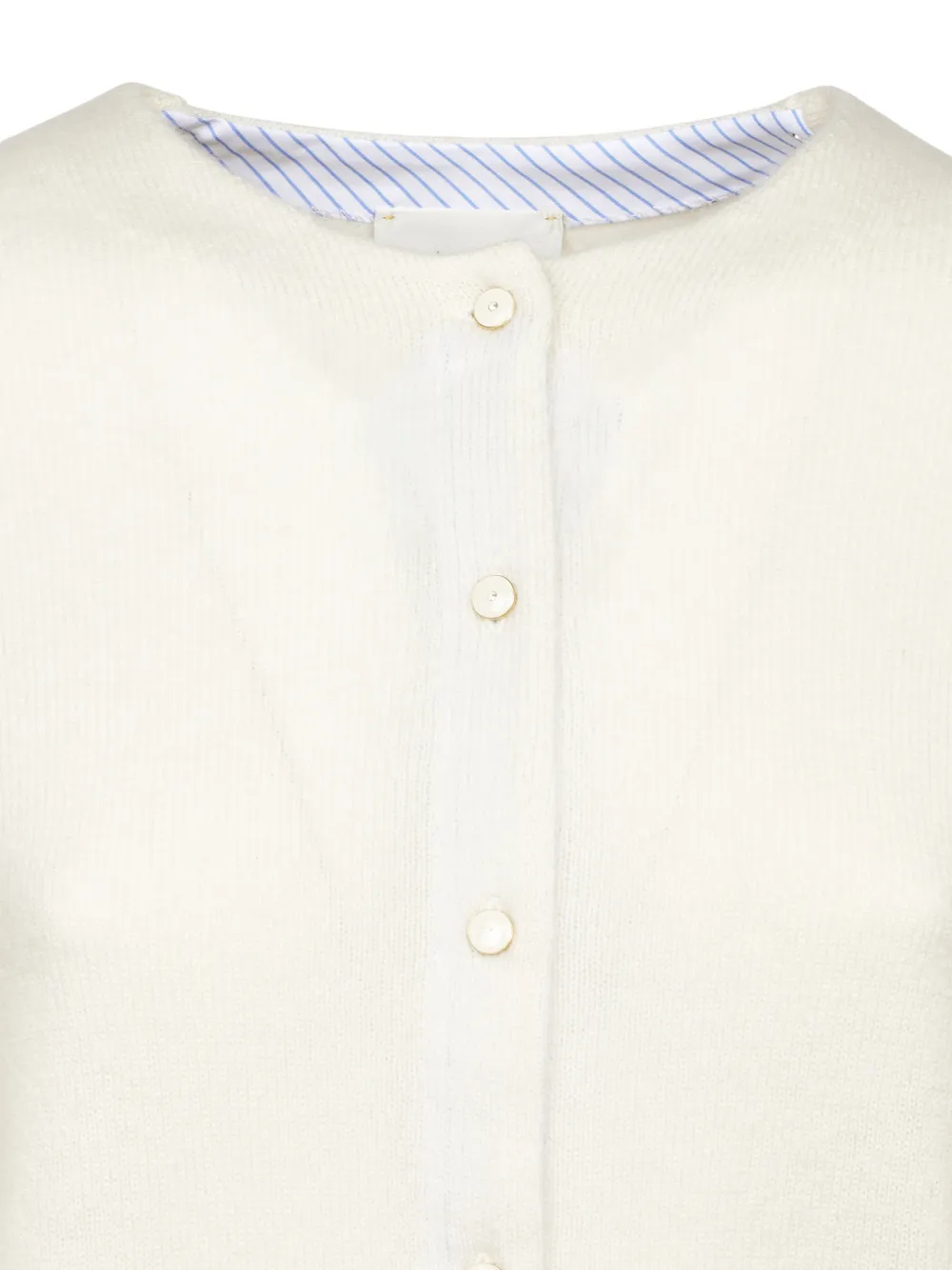 Forte Button-up vest Beige