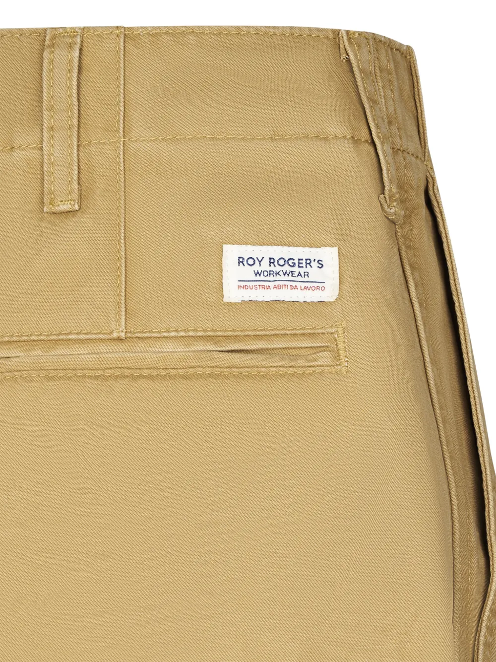 Roy Rogers Workwear logo-patch trousers Beige