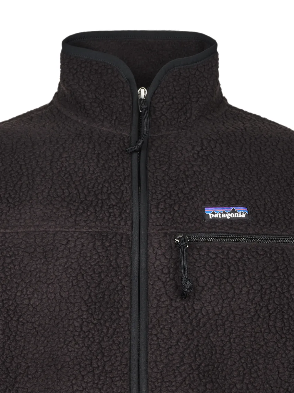 Patagonia Pile jack met rits Zwart