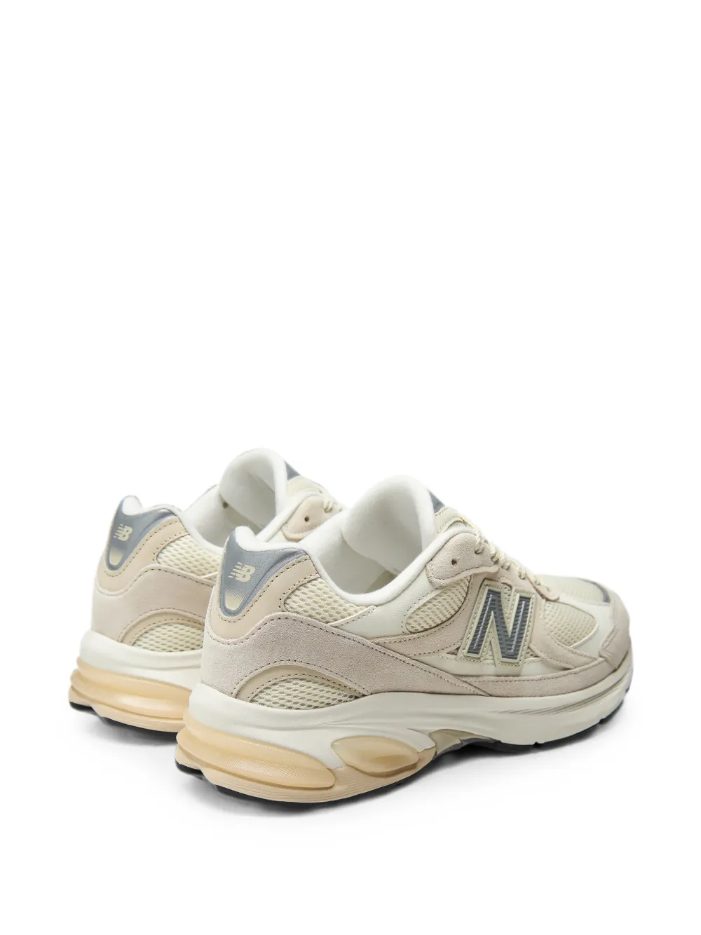 New Balance ABZORB 2010 panelled suede-trim sneakers Beige