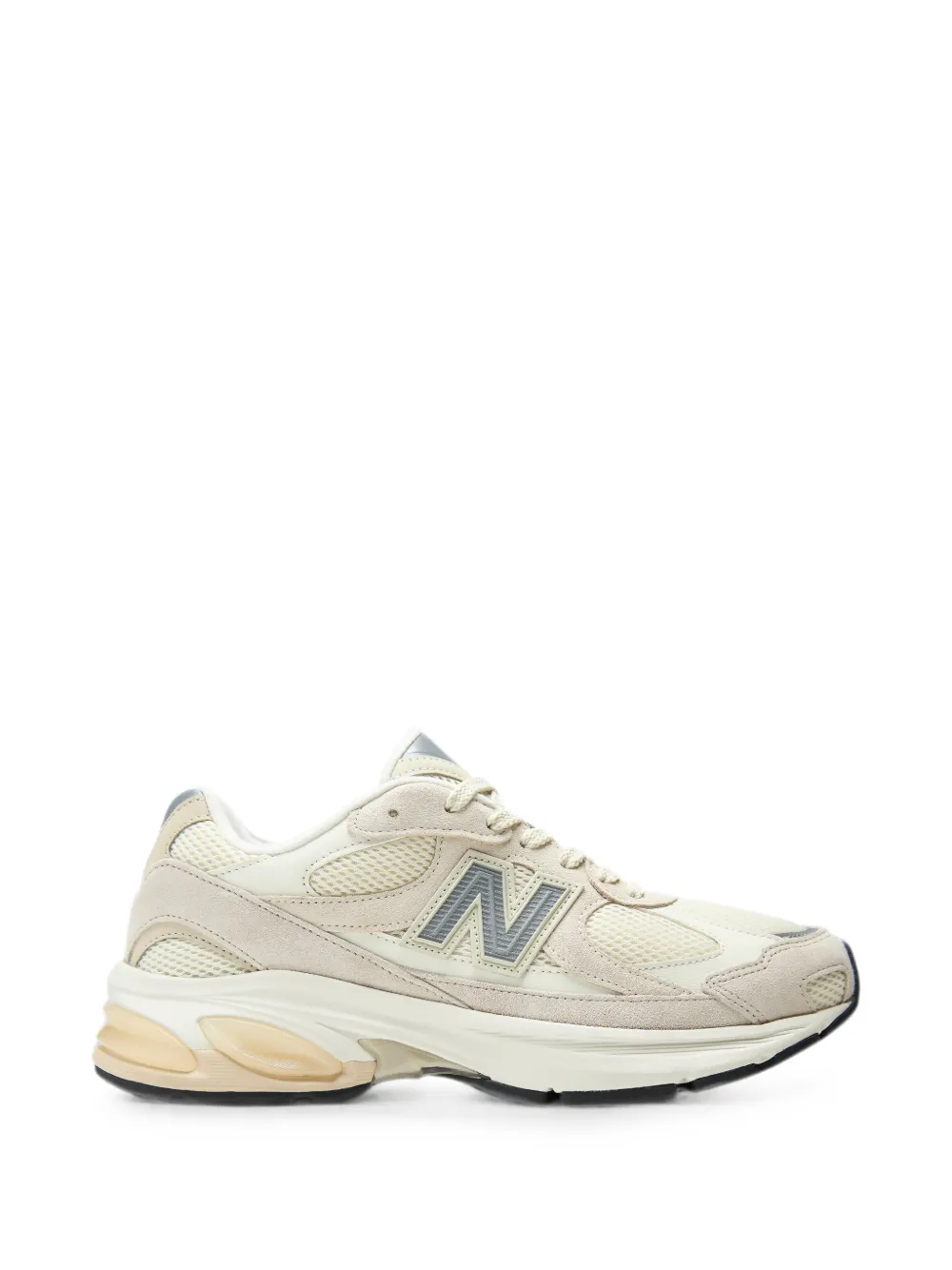 New Balance ABZORB 2010 panelled suede-trim sneakers Beige