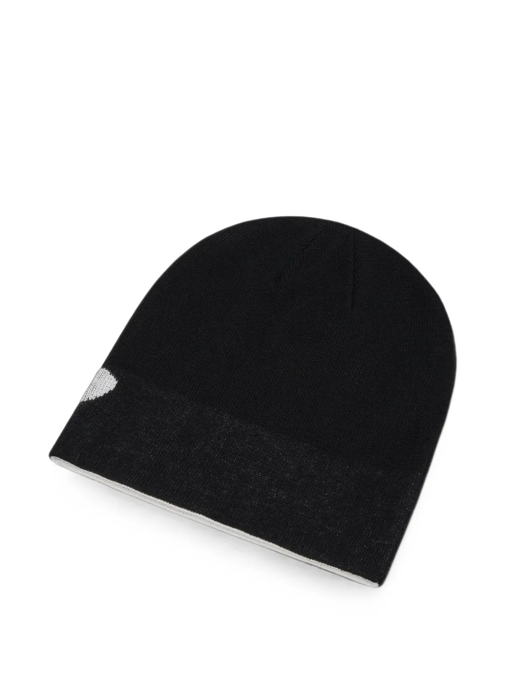 Oakley logo-intarsia beanie hat Zwart
