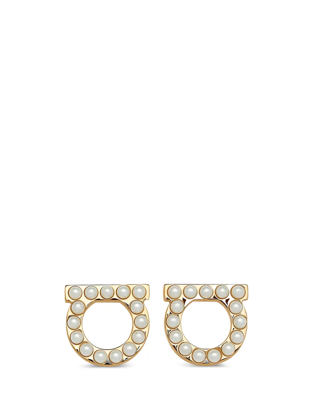 Ferragamo Gancini pearls earrings - Oro