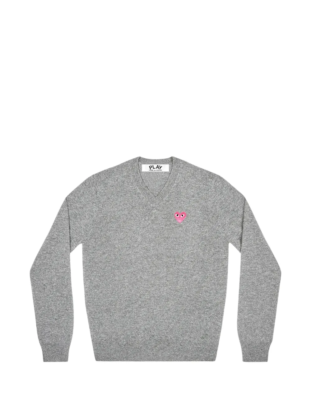 Comme Des Garçons Play heart-patch V-neck sweater