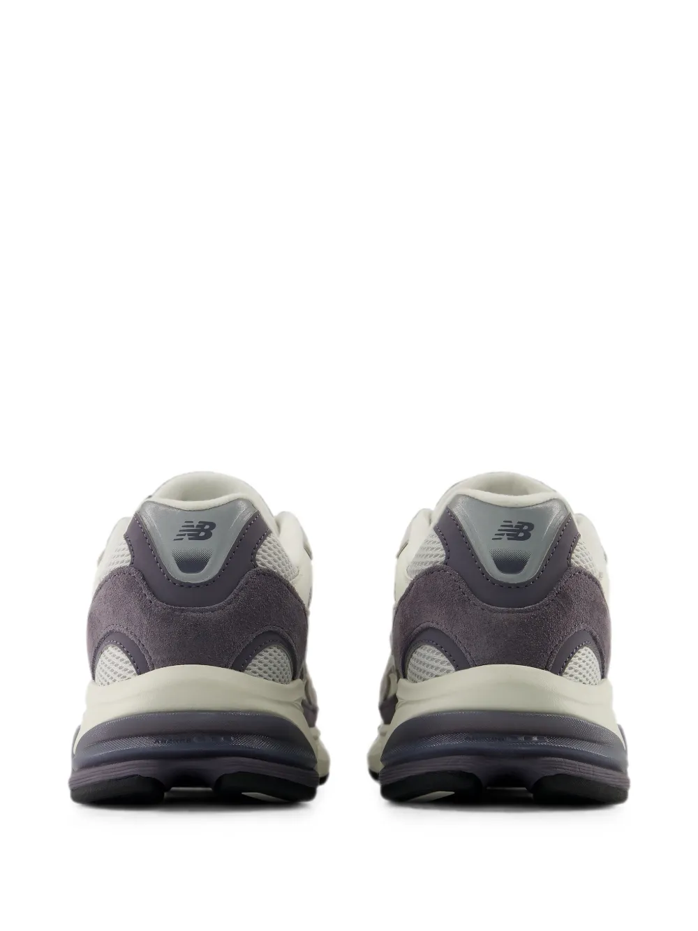 New Balance suede-panelled mesh sneakers Beige
