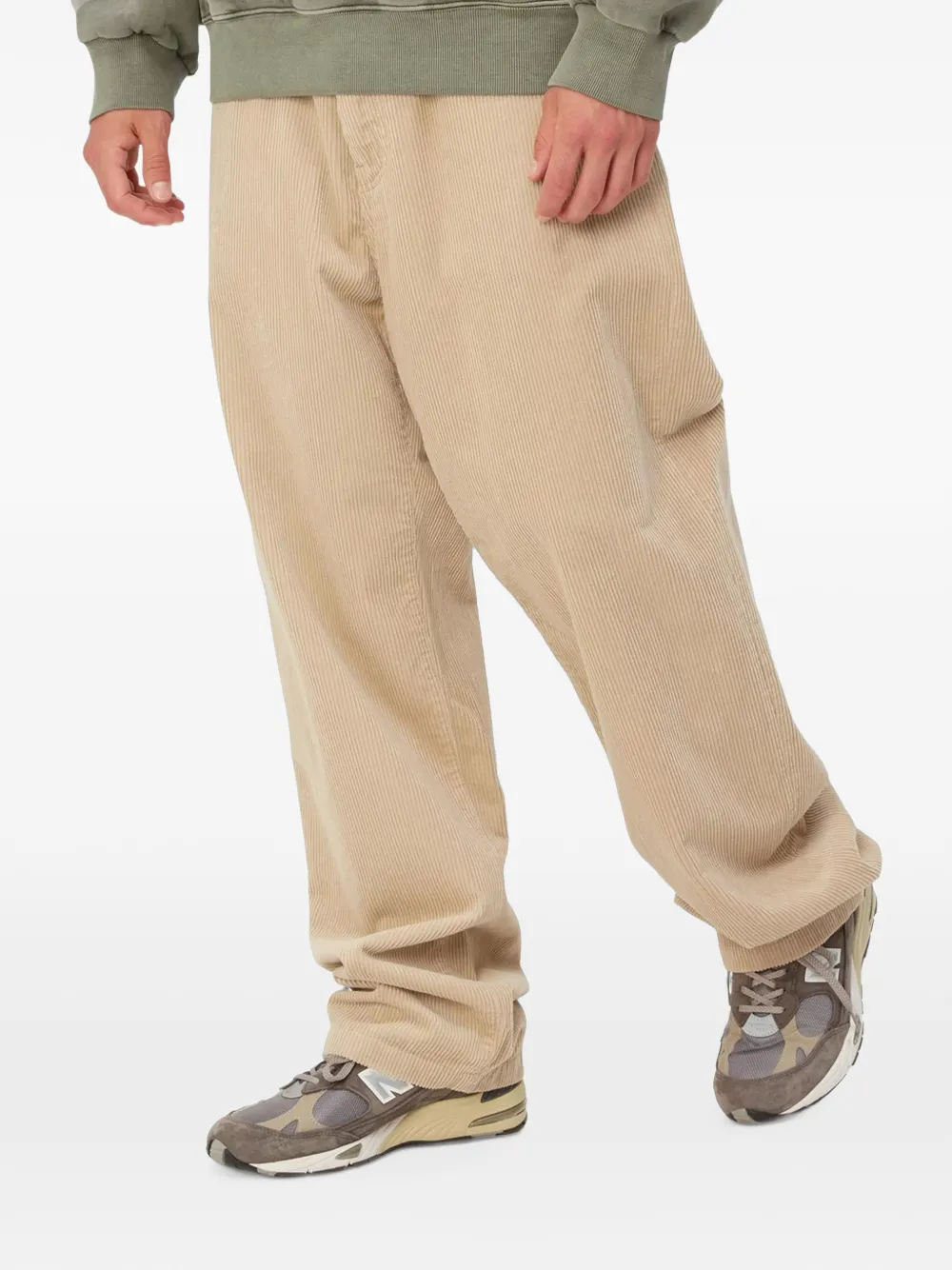 Carhartt WIP Landon ribfluwelen katoenen broek Beige