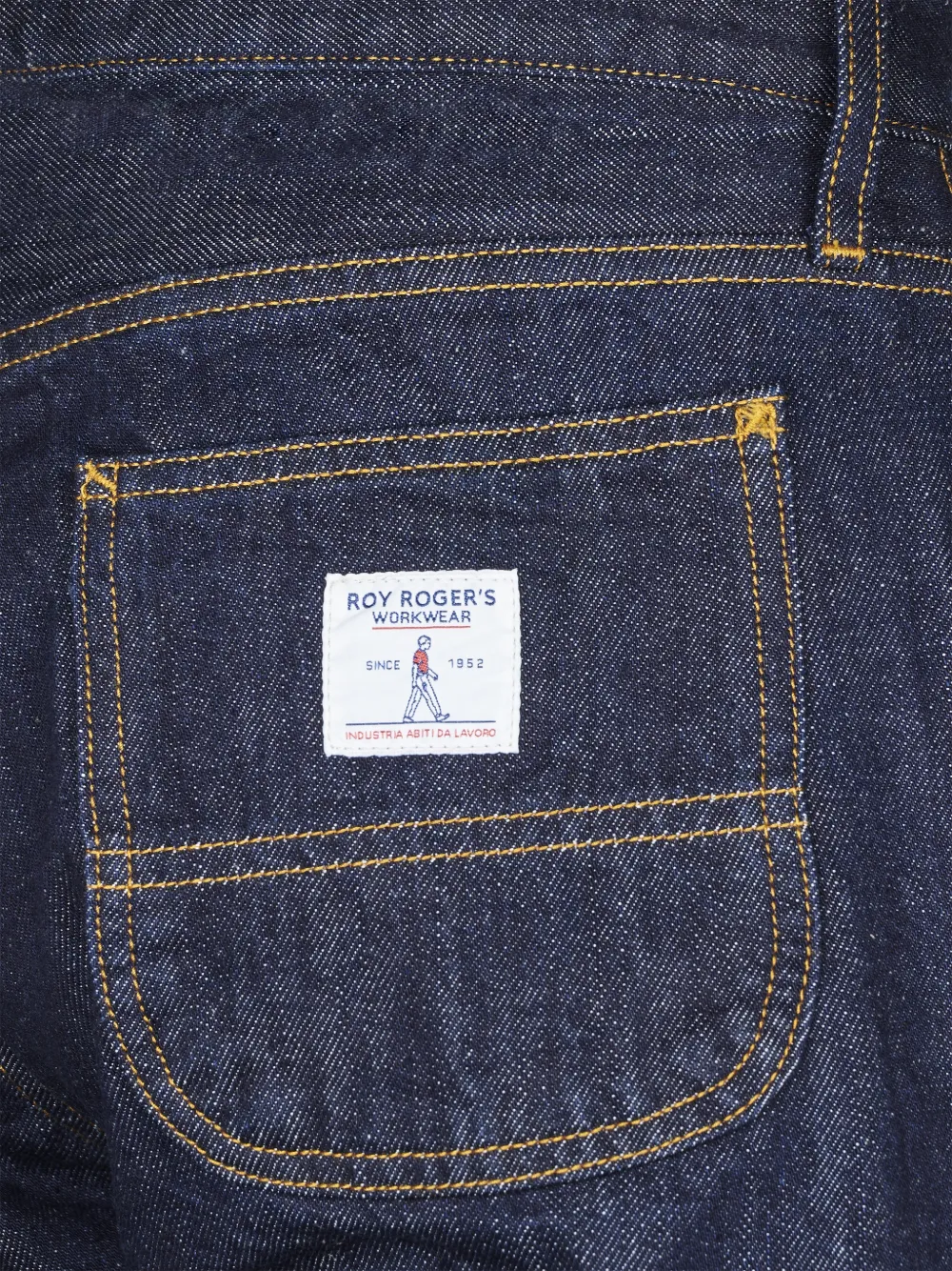 Roy Rogers Week work selvedge jeans Blauw