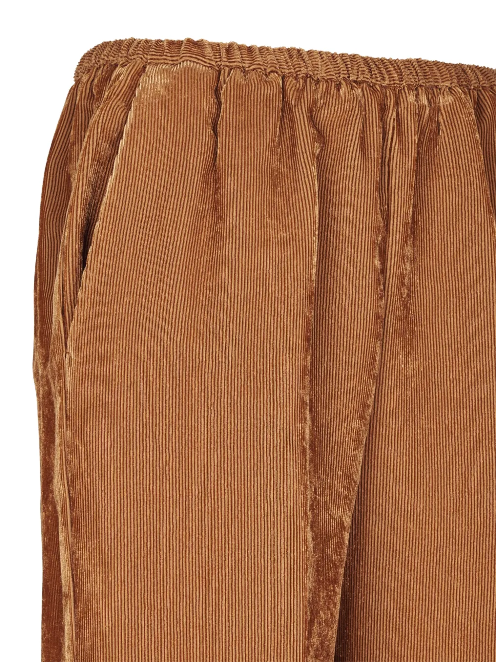 Forte ribbed-knit velvet trousers Oranje