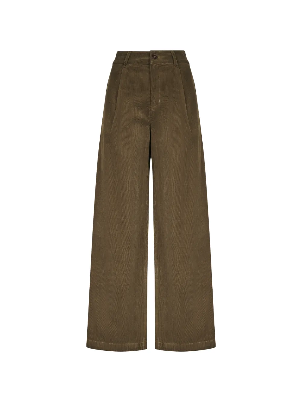Eleh pantalon en velours côtelé à coupe courte - Vert