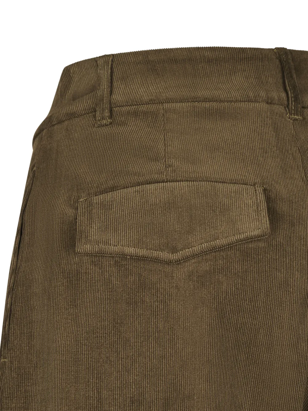 Eleh corduroy pleated trousers Groen