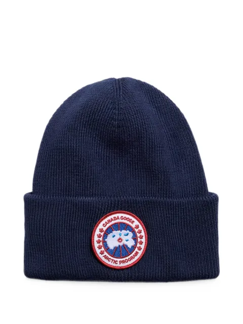Canada Goose Arctic logo-patch beanie hat