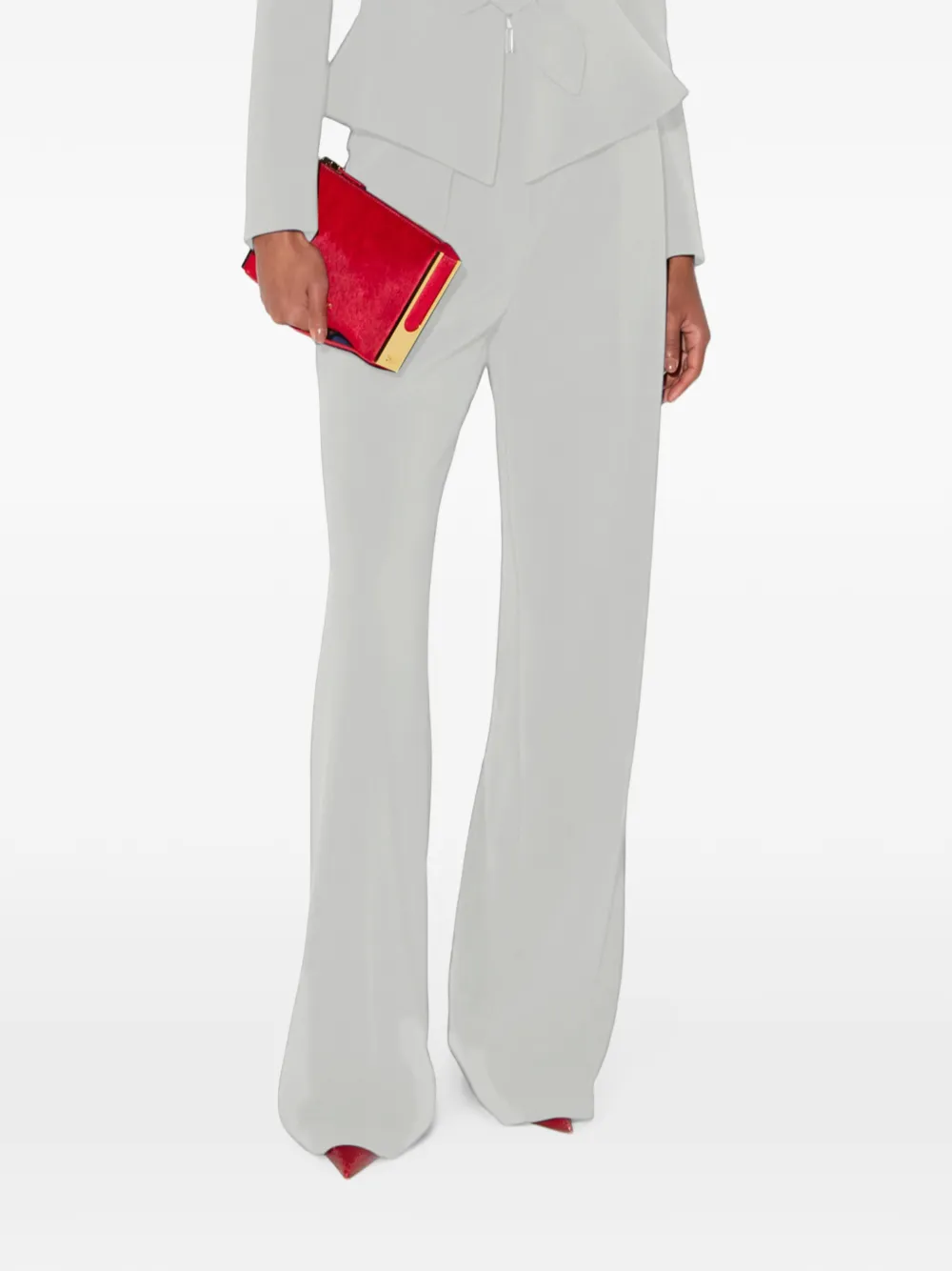 Elisabetta Franchi Broek met ceintuur Beige