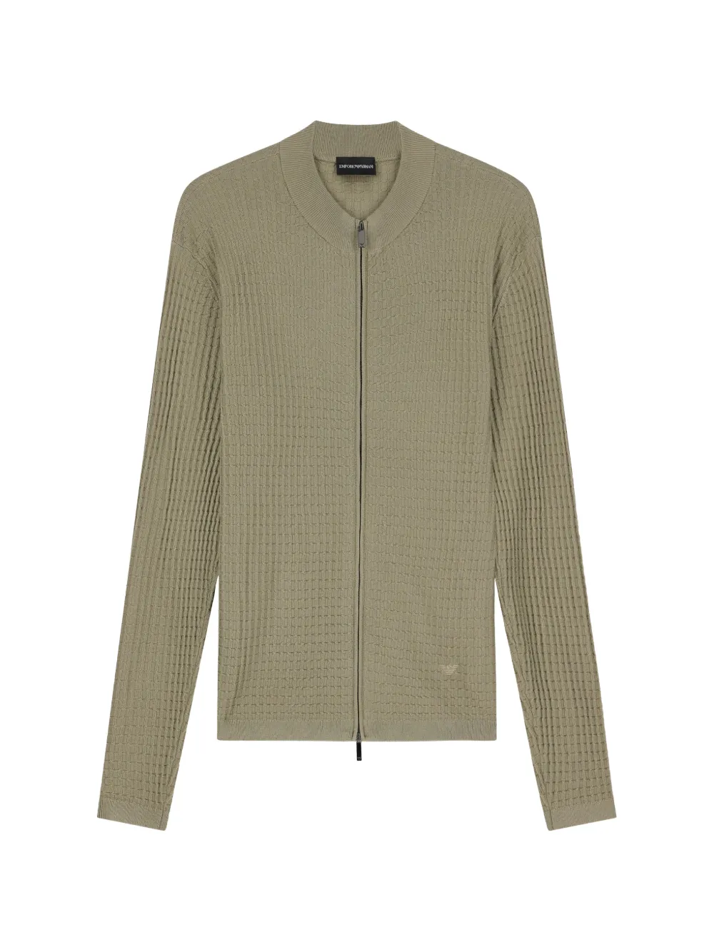 Emporio Armani virgin wool cardigan with a regular fit - Toni neutri