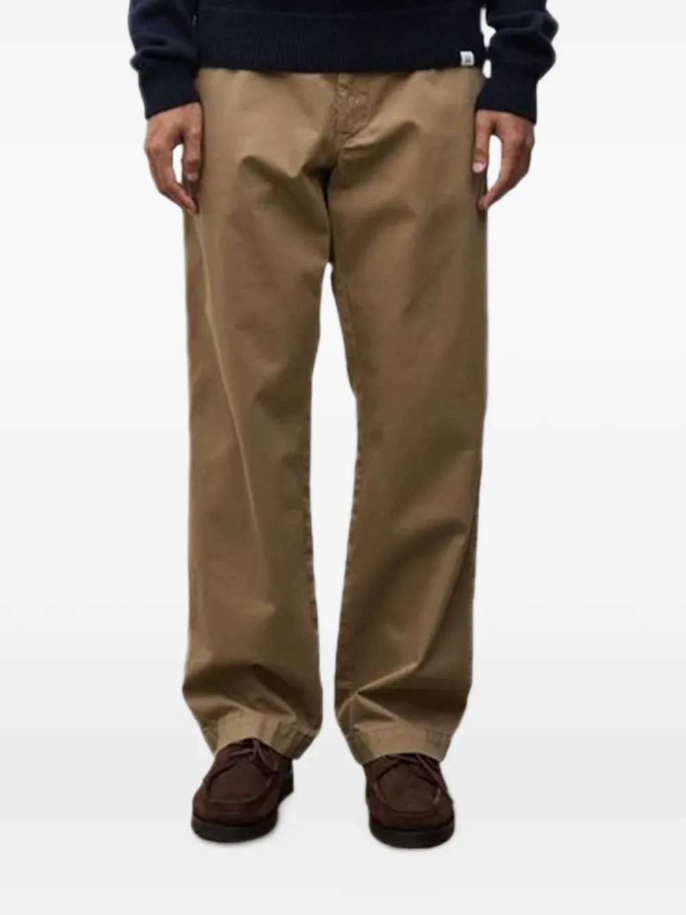 Norse Projects straight-leg cotton trousers Beige