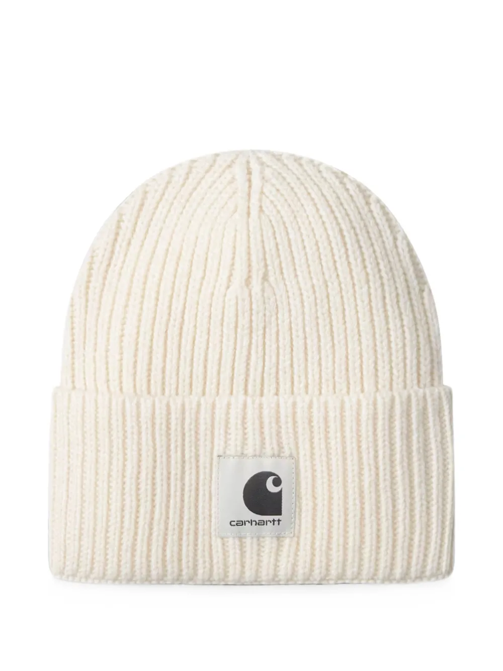 Carhartt WIP Mira ribbed-knit logo-patch beanie hat - Toni neutri