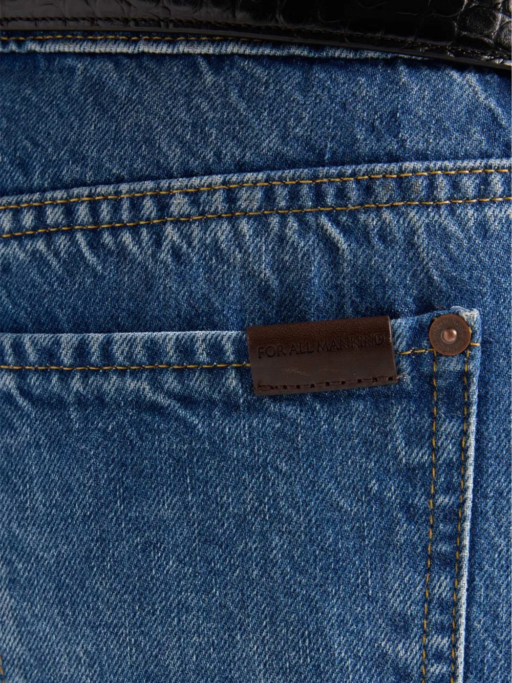 7 For All Mankind Maxi-rok met vervaagd effect en split aan de voorkant Blauw