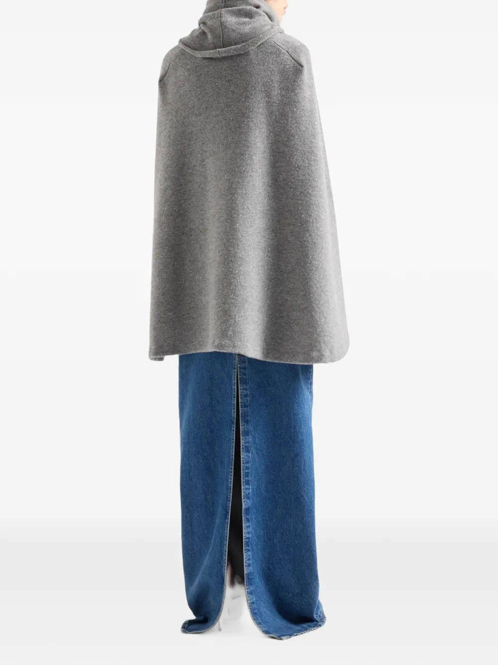 7 For All Mankind Maxi-rok met vervaagd effect en split aan de voorkant Blauw