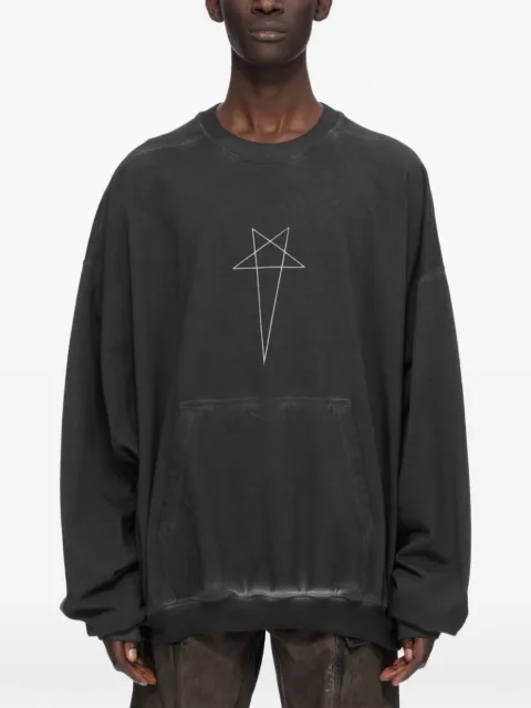 Rick Owens DRKSHDW Geth Pentagram-print sweater