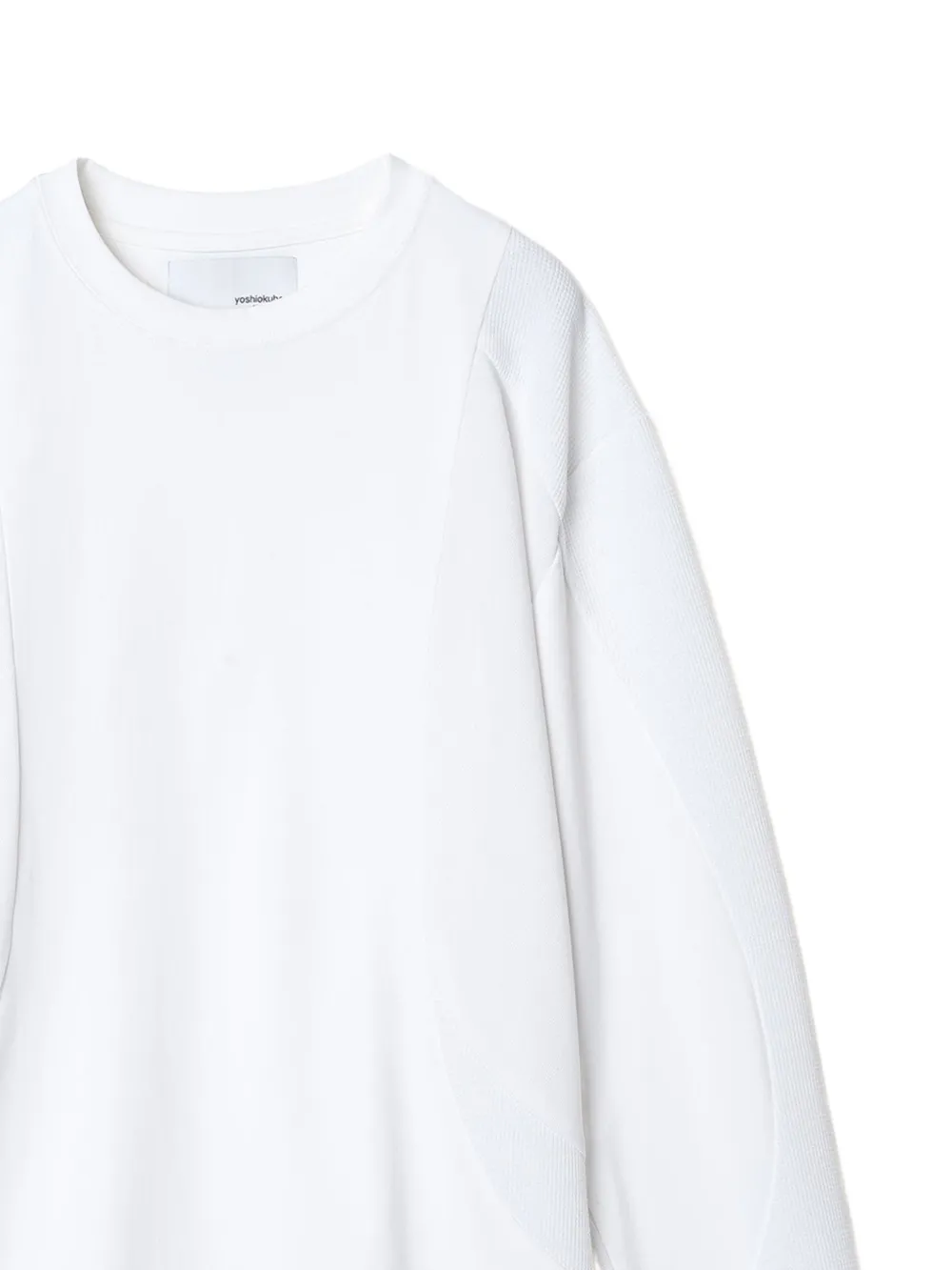 Yoshiokubo Segment Panelled T-shirt In White