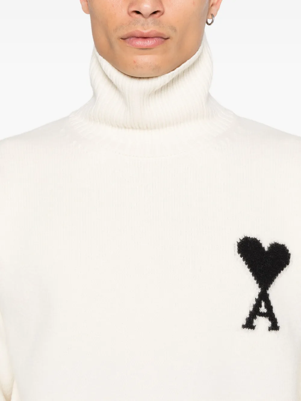 AMI Paris Ami de Coeur coltrui Beige