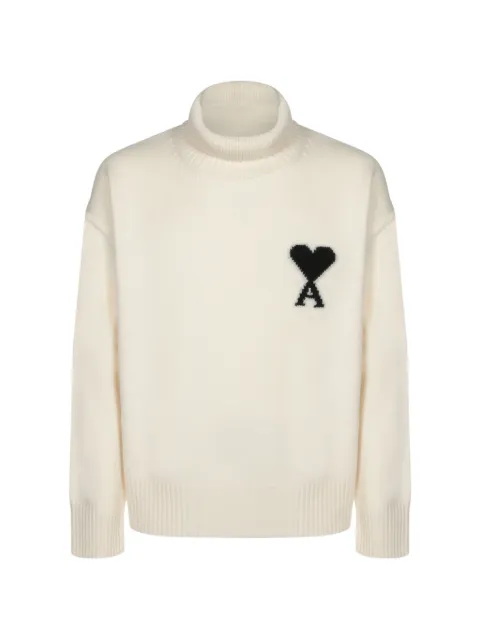 AMI Paris Ami de Coeur roll-neck wool sweater